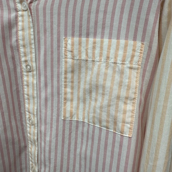🌸 Z SUPPLY Poolside Mix Stripe Button Down Shirt - Picture 7 of 11
